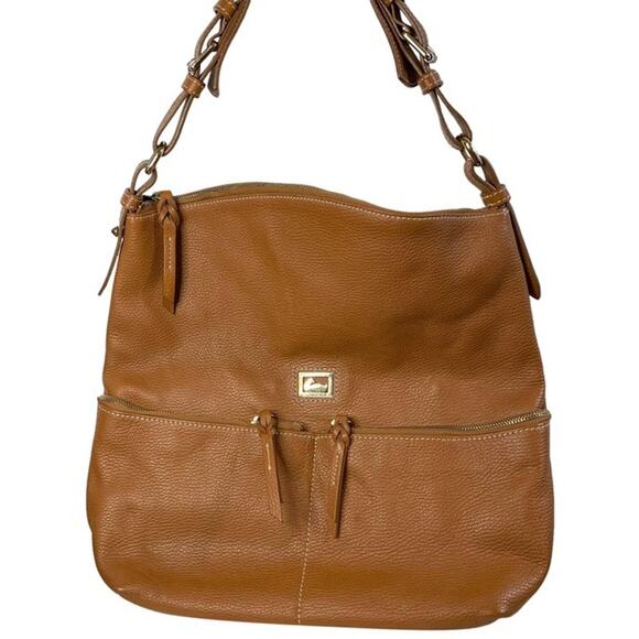 Dooney & Bourke Brown Genuine Leather Handbags - Picture 1 of 16